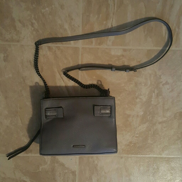 NWOT Rebecca Minkoff Grey Square Crossbody - Picture 1 of 4